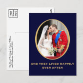Carte Postale Mariage royal (Devant / Derrière)