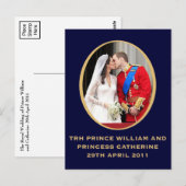 Carte Postale Mariage royal (Devant / Derrière)