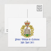 Carte Postale Mariage royal (Devant / Derrière)