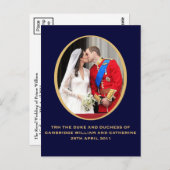 Carte Postale Mariage royal (Devant / Derrière)