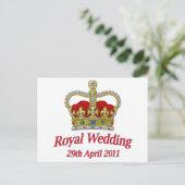 Carte Postale Mariage royal 29 avril 2011 (Debout devant)
