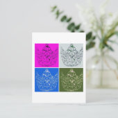 Carte Postale Mariage royal/Couronne (Debout devant)