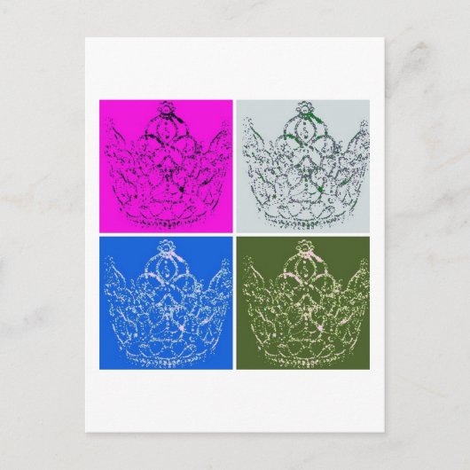 Carte Postale Mariage royal/Couronne (Devant)