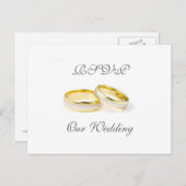 Carte postale Mariage RSVP (Devant / Derrière)