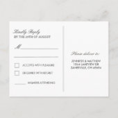 Carte postale Mariage RSVP - L'arbre d'amour (Dos)