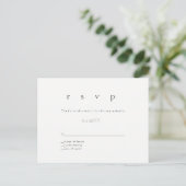 Carte postale mariage rsvp simple et moderne (Debout devant)