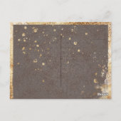 Carte Postale Mariage rustique à l'aquarelle florale bordeaux ro (Dos)