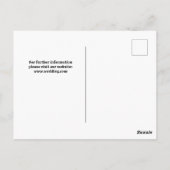 Carte Postale Mariage Rustique Photo Enregistrer La Date (Dos)