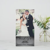 Carte postale Mariage Silver Photo Merci (Debout devant)