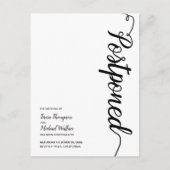 Carte Postale Mariage simple moderne reporté (Devant)