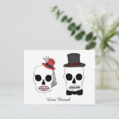 Carte postale mariage Skellies (Debout devant)