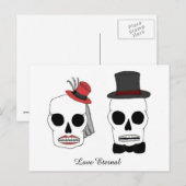 Carte postale mariage Skellies (Devant / Derrière)