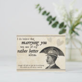 Carte Postale Mariage Steampunk (Debout devant)