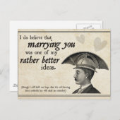 Carte Postale Mariage Steampunk (Devant / Derrière)