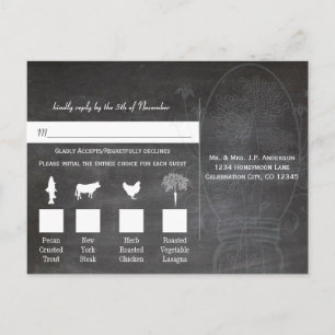 Carte Postale Mariage sur Ardoise Pot en Verre Bleu Aqua Clair