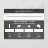 Carte Postale Mariage sur tableau noir avec pot Mason bleu clair (Devant)