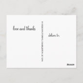 Carte postale Mariage Swirl Script Typographie (Dos)