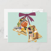 Carte postale mariage Texas cloches de mariage Sau (Devant / Derrière)