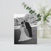 Carte postale mariage Thank You Note (Debout devant)