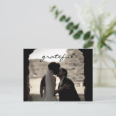 Carte postale mariage Thank You Note (Debout devant)