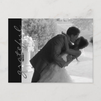 Carte postale mariage Thank You Note