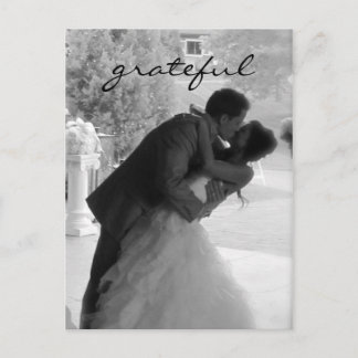 Carte postale mariage Thank You Note