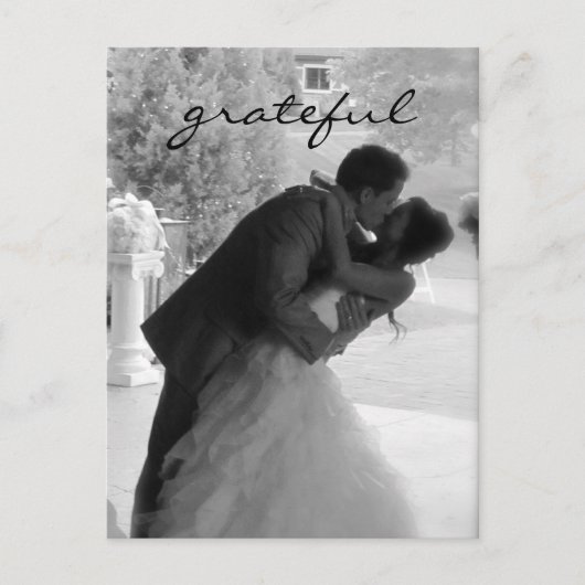 Carte postale mariage Thank You Note (Devant)
