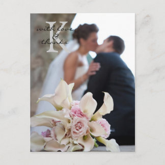 Carte postale mariage Thank You Note
