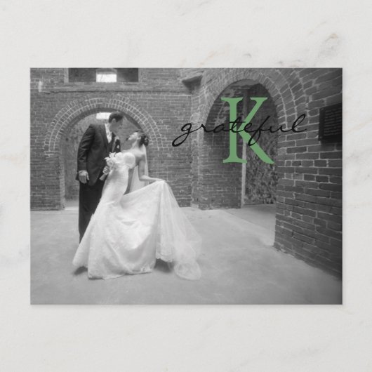 Carte postale mariage Thank You Note (Devant)