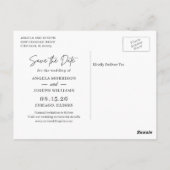 Carte Postale Mariage tropical Abstrait moderne Enregistrer la d (Dos)