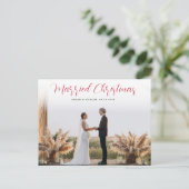 carte postale mariage unique (Debout devant)