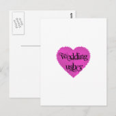 Carte Postale Mariage Usher (Devant / Derrière)