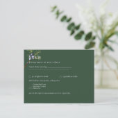 Carte Postale Mariage vert Juniper (Debout devant)