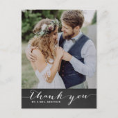 Carte postale Mariage vertical Rustique Script Mer (Devant)