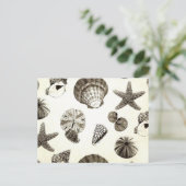 Carte Postale mariage vintage de plage tropicale (Debout devant)