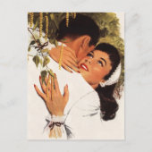 Carte Postale Mariage Vintage Proposition, Amour et Romance (Devant)