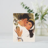 Carte Postale Mariage Vintage Proposition, Amour et Romance (Debout devant)
