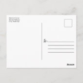 Carte Postale Mariage Virtuel Fleurs de Campagne Rustique (Dos)