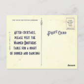 Carte postale Mariage Warner Brothers Carte Escort (Dos)