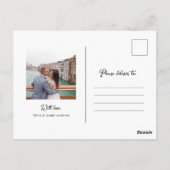 Carte Postale Mariage Whimsical Bells Mariage photo Faire-part (Dos)