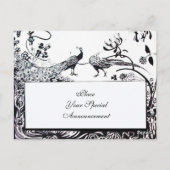 Carte Postale MARIAGES INSÉPARABLES MONOGRAM noir et blanc (Dos)