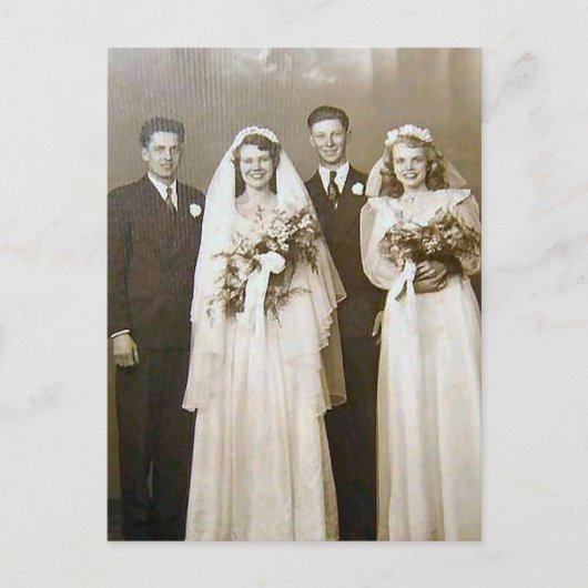 Carte Postale Mariages vintage (Devant)
