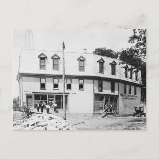 Carte Postale Marianna Pennsylvania Hazlett Billard 1910 (Devant)