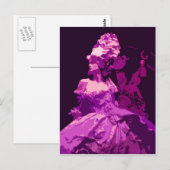 Carte Postale Marie Antionette -violet (Devant / Derrière)