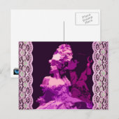 Carte Postale Marie Antionette -violet (Devant / Derrière)