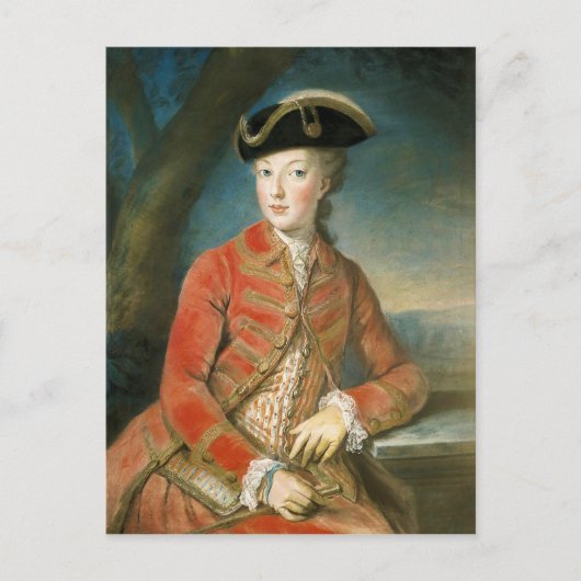 Carte Postale Marie Antoinette dans l'attrait de la chasse par K (Devant)
