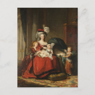 Carte Postale Marie Antoinette & Enfants Le Brun Beaux-Arts