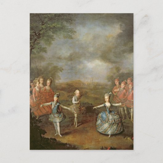 Carte Postale Marie Antoinette et ses soeurs (Devant)