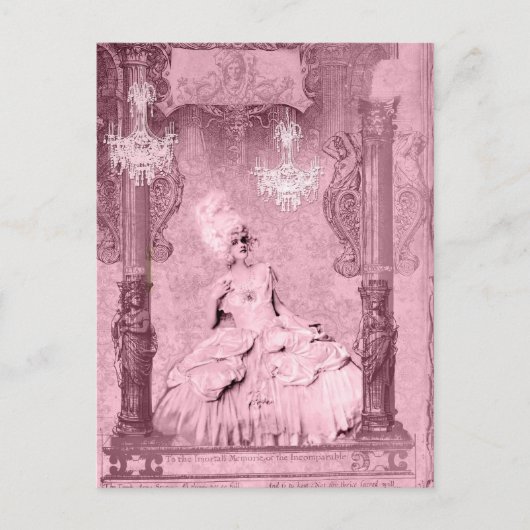 Carte Postale Marie Antoinette Immortal Memorie Customisée (Devant)