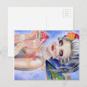 Carte Postale Marie Antoinette - Reine des Cupcakes (Devant / Derrière)